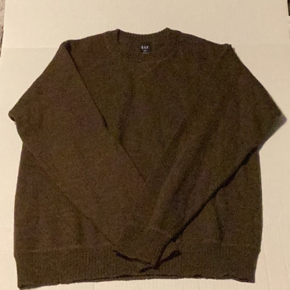 Vintage Y2K GAP Basic Wool Crewneck Sweater Ribbed Cuffs Men’s Small